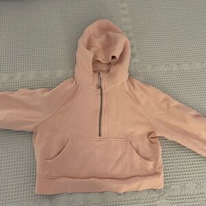 lululemon Light Pink Women's Scuba Oversized Half Zip Hoodie